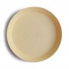 SET 2 PIATTI ROTONDI SOLID PALE DAFFODIL 19x19x3 CM