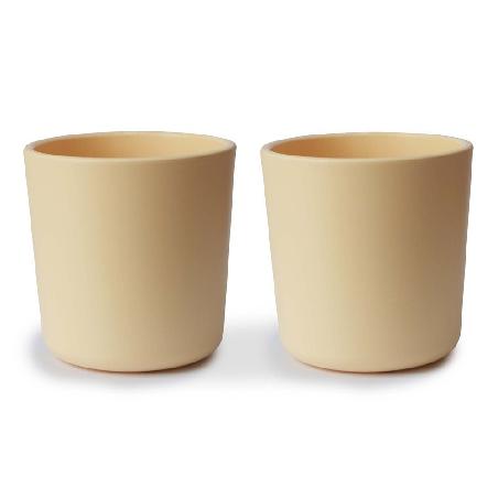 PACK DOS VASOS SOLID PALE DAFFODIL 7.5x7.5x7 CM