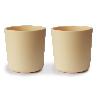 PACK DOS VASOS SOLID PALE DAFFODIL 7.5x7.5x7 CM