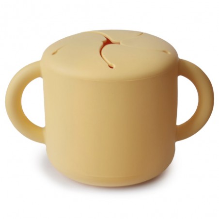 TAZZA PORTA MERENDA SILICONE SOLID PALE DAFFODIL 8.5x8.5x14.5 CM