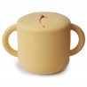 TAZZA PORTA MERENDA SILICONE SOLID PALE DAFFODIL 8.5x8.5x14.5 CM