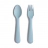 PACK TENEDOR Y CUCHARA SOLID POWDER BLUE 15.5x2.5 CM