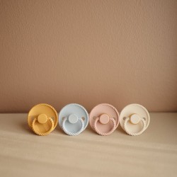 PACK 2 CHUPETES BLOCK LATEX ROPE HONEY G./POWDER BLUE 0+