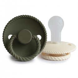 SUCCHIETTO B. SILICONE 2 IN 1 ROPE CREAM/OLIVE 0+