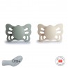SUCCHIETTO ANA.SILICONE 2 IN 1 BUTTERFLY SAGE/CREAM 0+