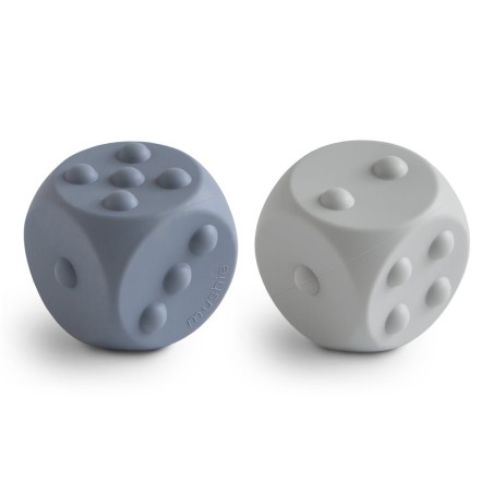 DICE - PRESS TOY (SET OF 2) SOLID TRADEWINDS+STONE 7x7x7 CM
