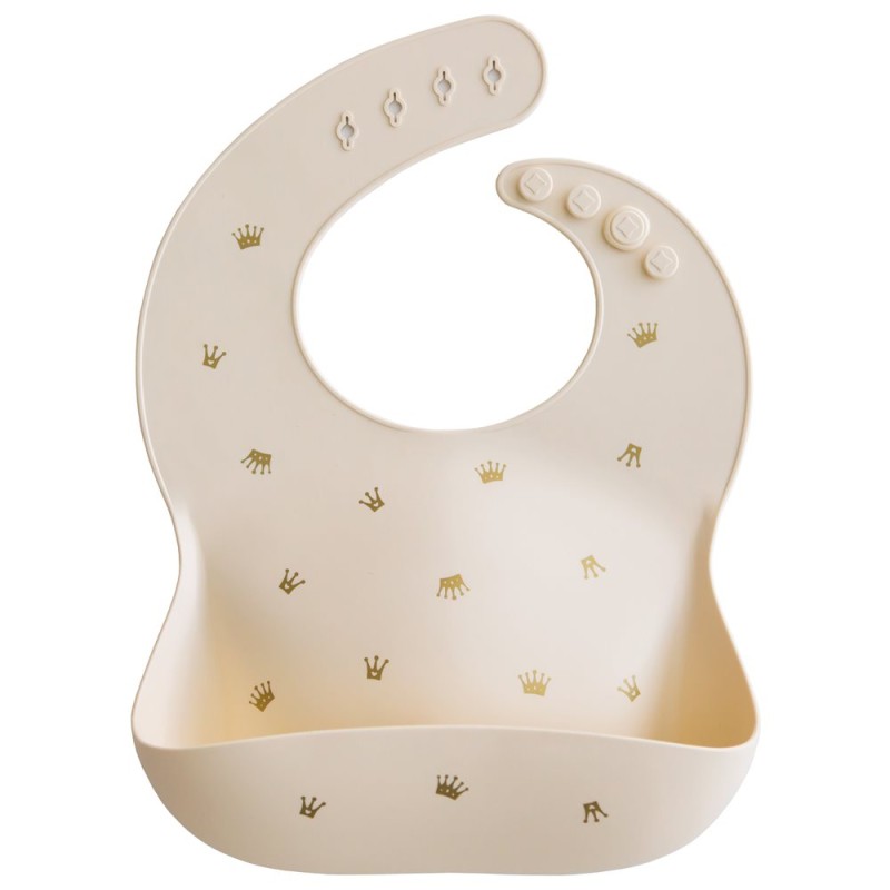 SILICONE BIB PRINT CROWNS 26.5x3.5 CM