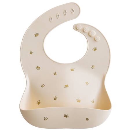 SILICONE BIB PRINT CROWNS 26.5x3.5 CM