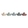 BATH BOATS (SET OF 5) SOLID ORIGINAL 6x11x5 CM