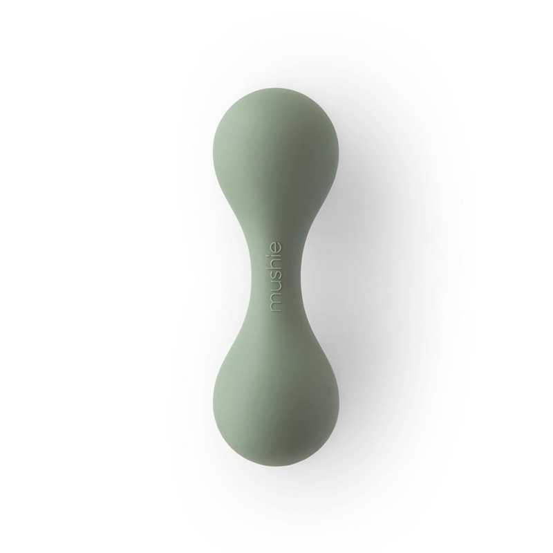 SILICONE BABY RATTLE SOLID DRIED THYME 4x13 CM