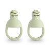 SET 2 MANGIAFRUTTA IN SILICONE SOLID SAGE 4.5x6.3x7.6 CM