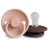 PACK 2 CHUPETES BLOCK SILICONA ROPE BLUSH/COCOA 0+