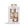 IL MIO PRIMO CIUCCIO 4 PACK FLORAL HEART CREAM 0+