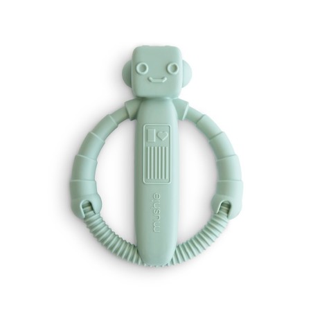 RATTLE TEETHER ROBOT CAMBRIDGE BLUE 10x12x3 CM