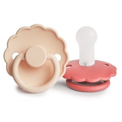 SUCCHIETTO B. SILICONE 2 IN 1 DAISY PINK CREAM/POPPY 6+