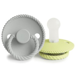 SUCCHIETTO B. SILICONE 2 IN 1 ROPE SILV.GRAY/GREEN TEA 6+