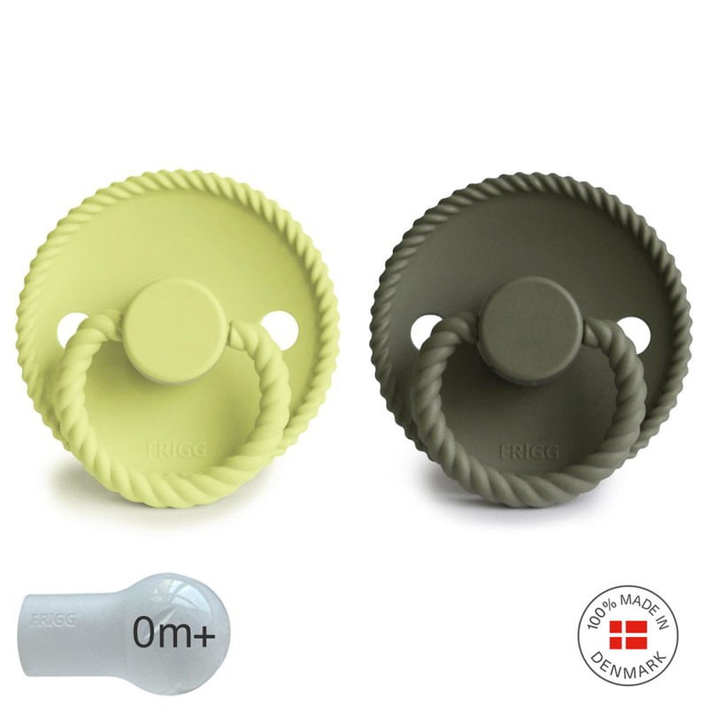 SUCCHIETTO B. SILICONE 2 IN 1 ROPE GREEN TEA/OLIVE 0+