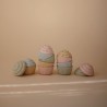 PACK 4 PZAS. CUPCAKES SOLID MULTI 8x8x8 CM