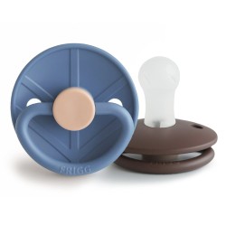 SILICONE PACIFIER BLOCK 2 PACK LITTLE VIKING OCEAN V./COCOA 0+