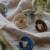 SILICONE PACIFIER BLOCK 2 PACK LITTLE VIKING CREAM/COCOA 6+