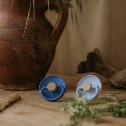 SILICONE PACIFIER BLOCK 2 PACK LITTLE VIKING OCEAN V./POWDER B. 6+