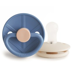 SILICONE PACIFIER BLOCK 2 PACK LITTLE VIKING OCEAN V./CREAM 6+