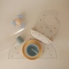 SILICONE BIB PRINT KITES 26.5x3.5 CM