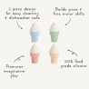 PACK 4 PZAS. HELADOS SOLID MULTI 5.8x5.8x10.7 CM